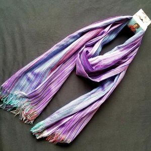 NWT Terra Multicolor Rectangular Scarf